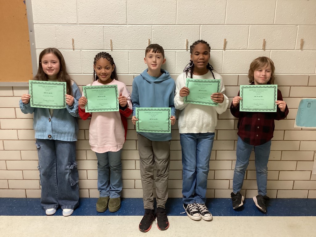 Student with their certificates