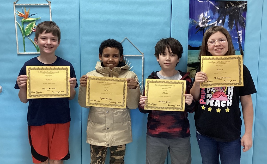 students with certificates