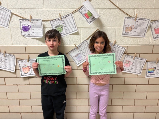 students with certificates