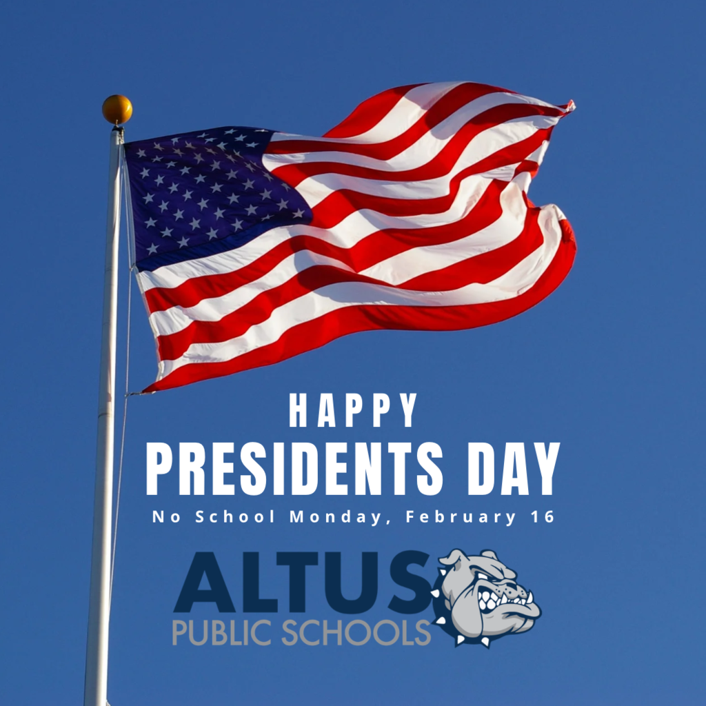 Happy President’s Day! No School Monday, February 16!