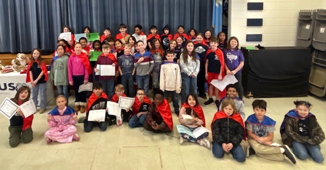 Students with their capes.