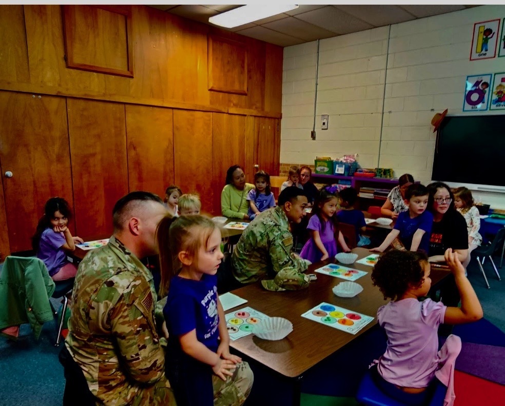 Students doing STEM with parents.
