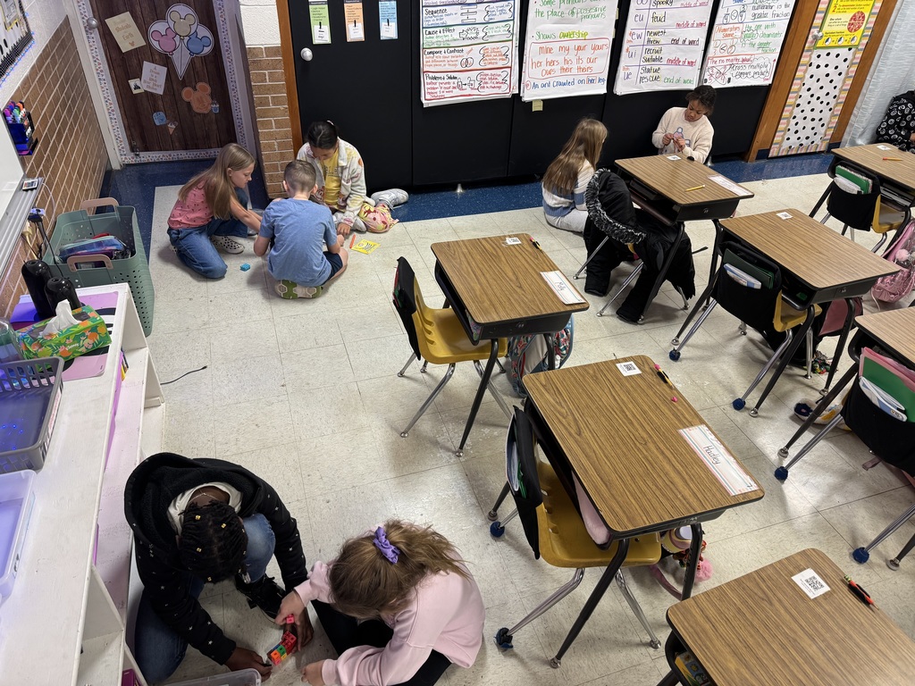 Students celebrating 100 day of school.