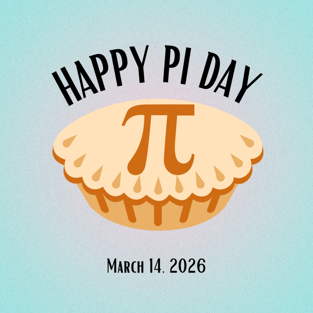 Happy Pi Day! March 14th.