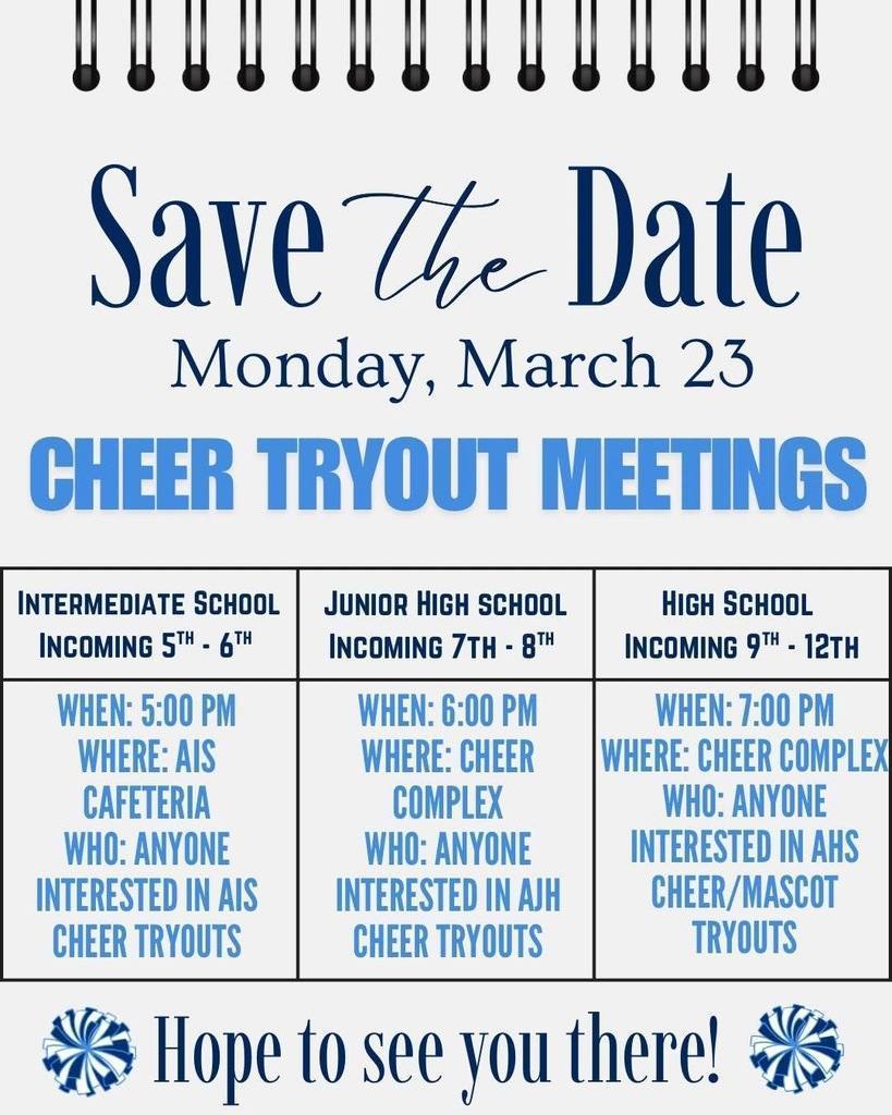 Cheer Tryout info