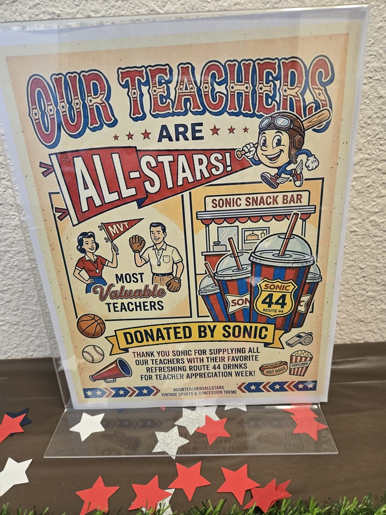 Teacher Appreciation Sonic