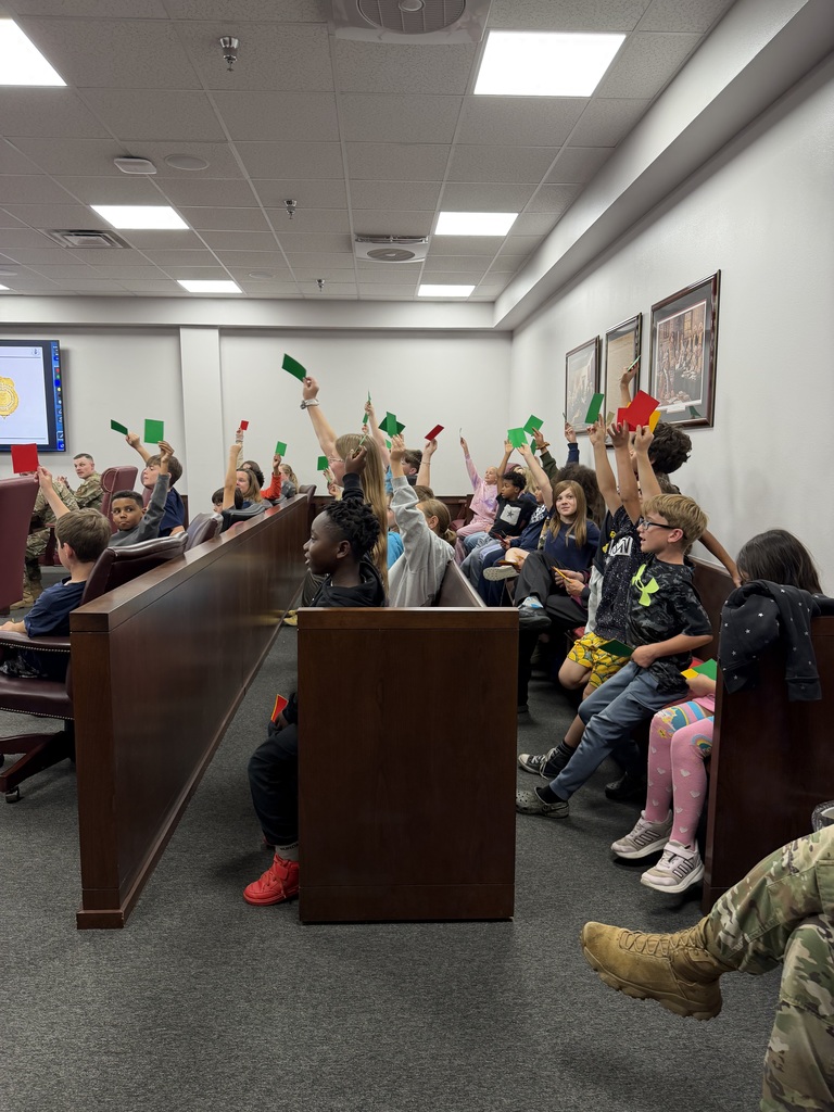 Students listening to a presentation.
