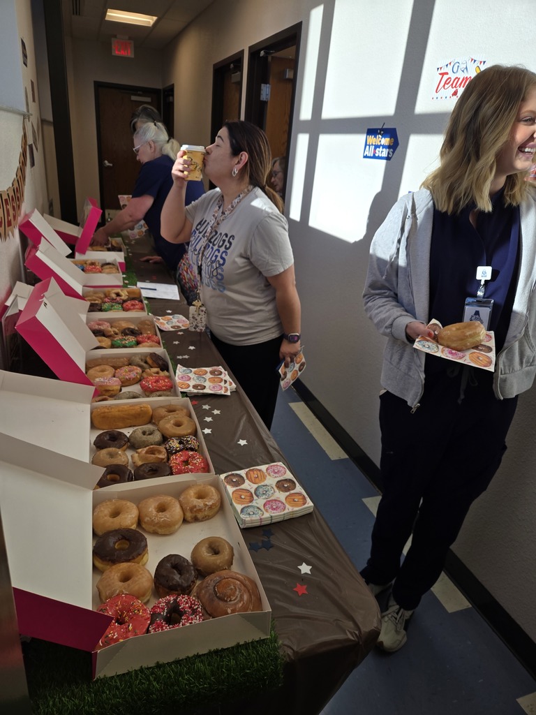 Teachers Appreciation donuts and coffee