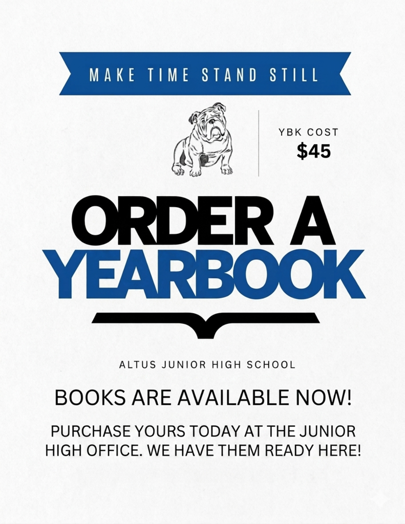 Jr. High Yearbooks Available Now!