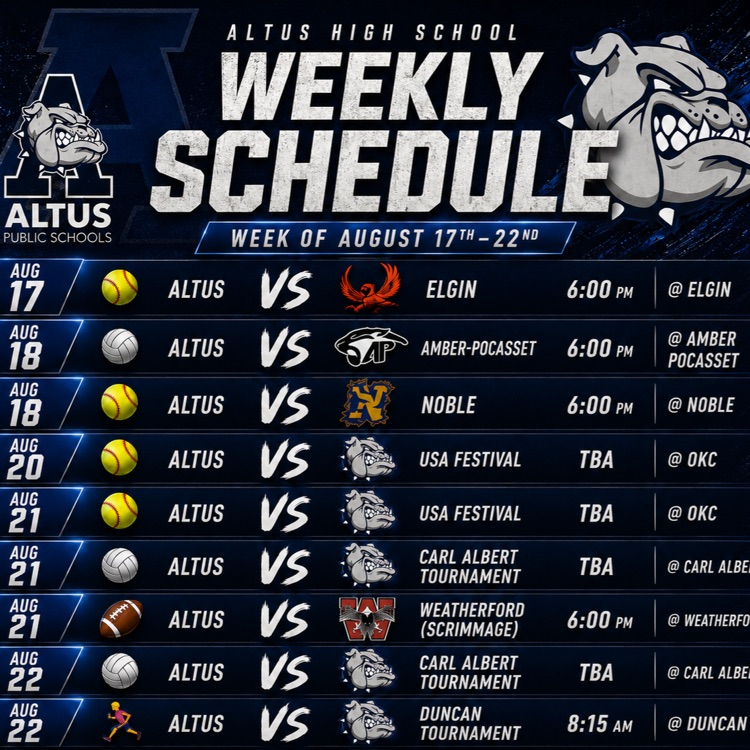 Weekly Schedule