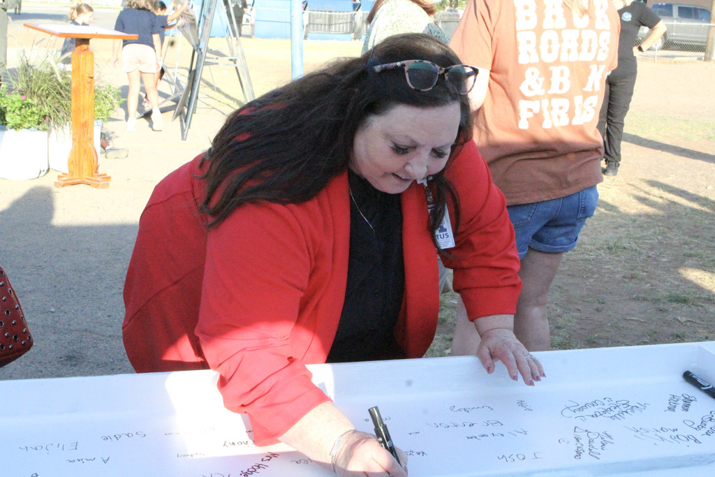 Mrs. Holder leaves her mark