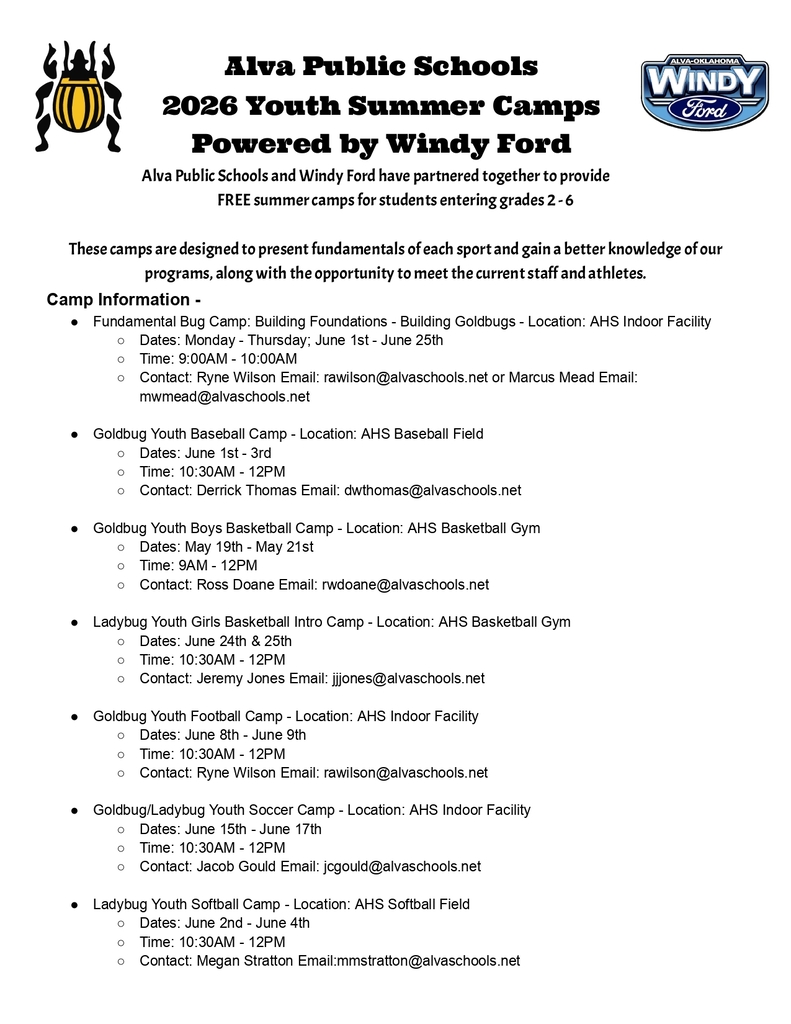 Summer Youth Camp Information