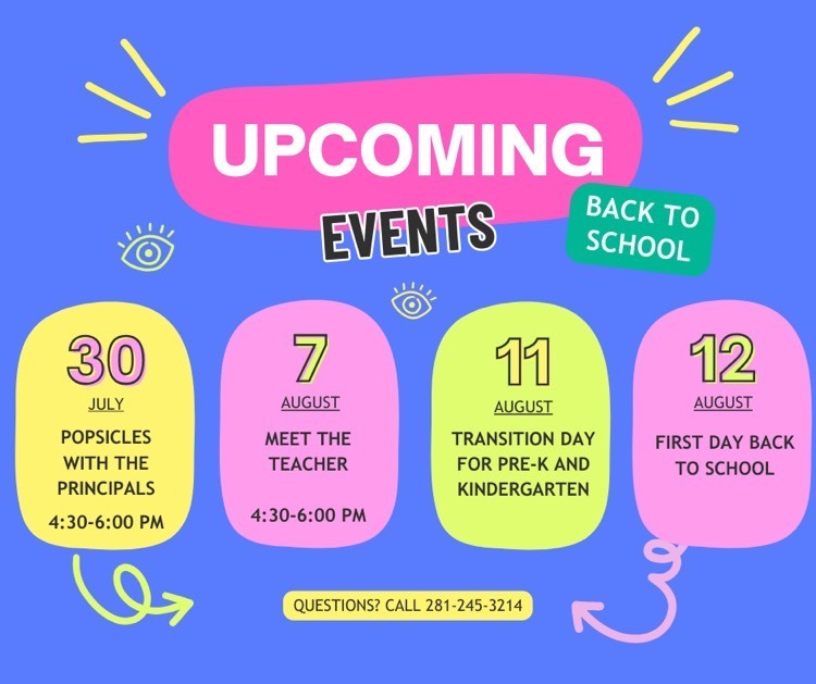 Upcoming Dates
