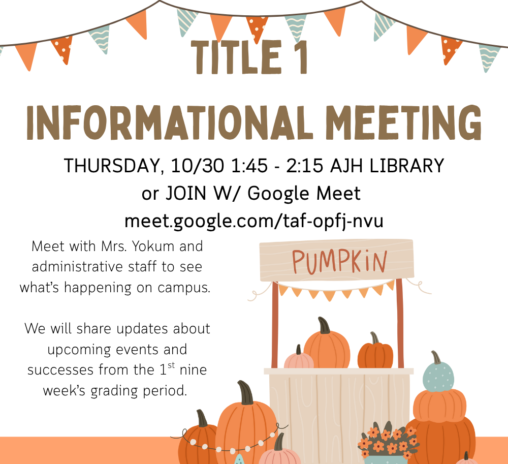 Title 1 meeting info