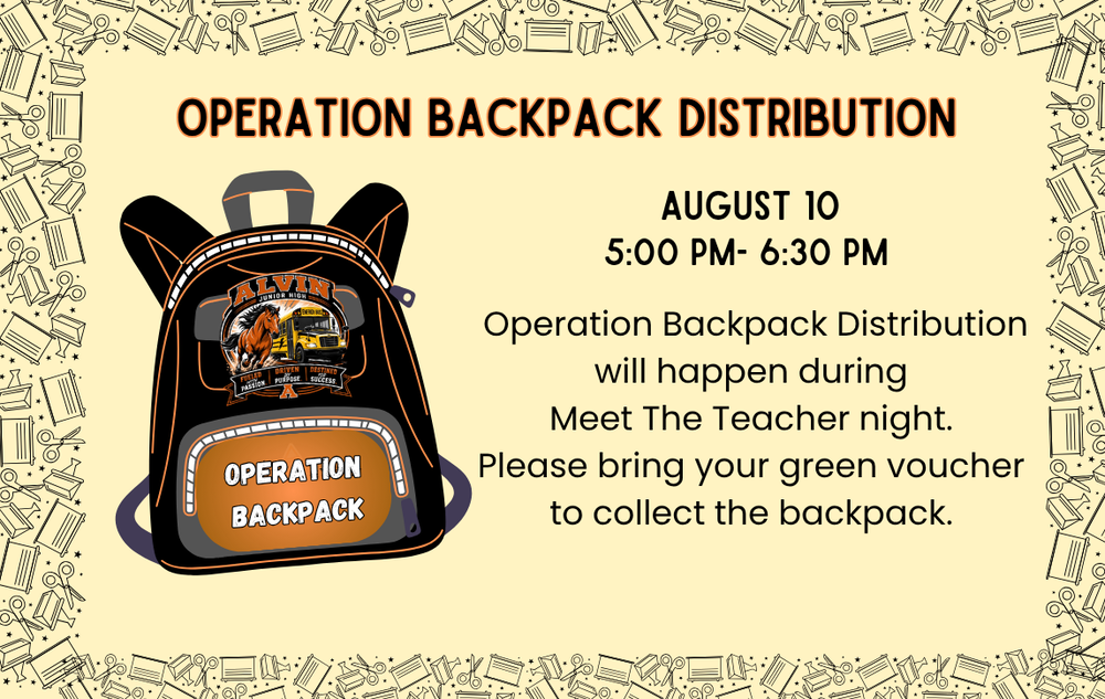 operation Backpack pickup information