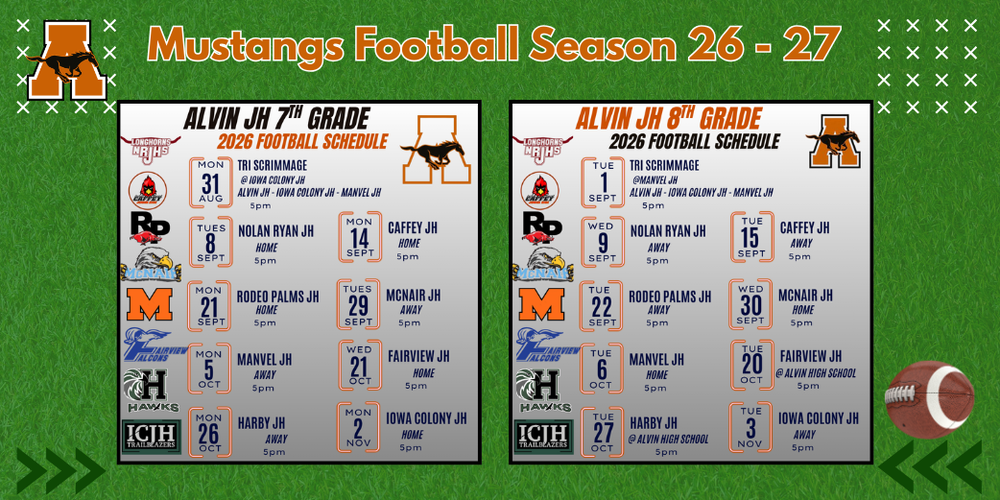 AJH football schedule 26 27