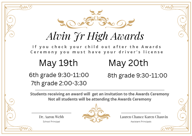 student Awards ceremony