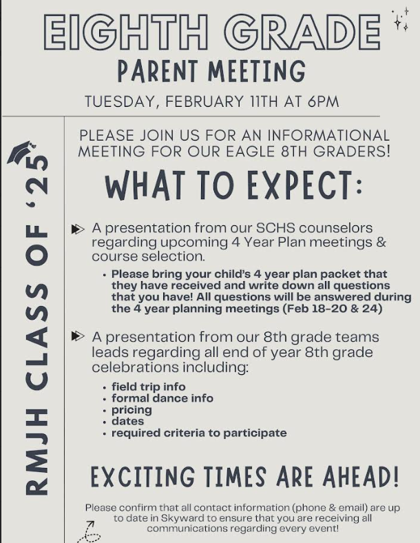 8th grade parent meeting