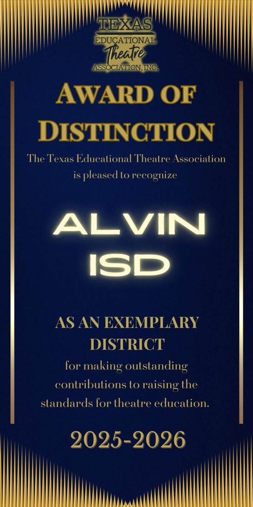 alvinisd theatre education