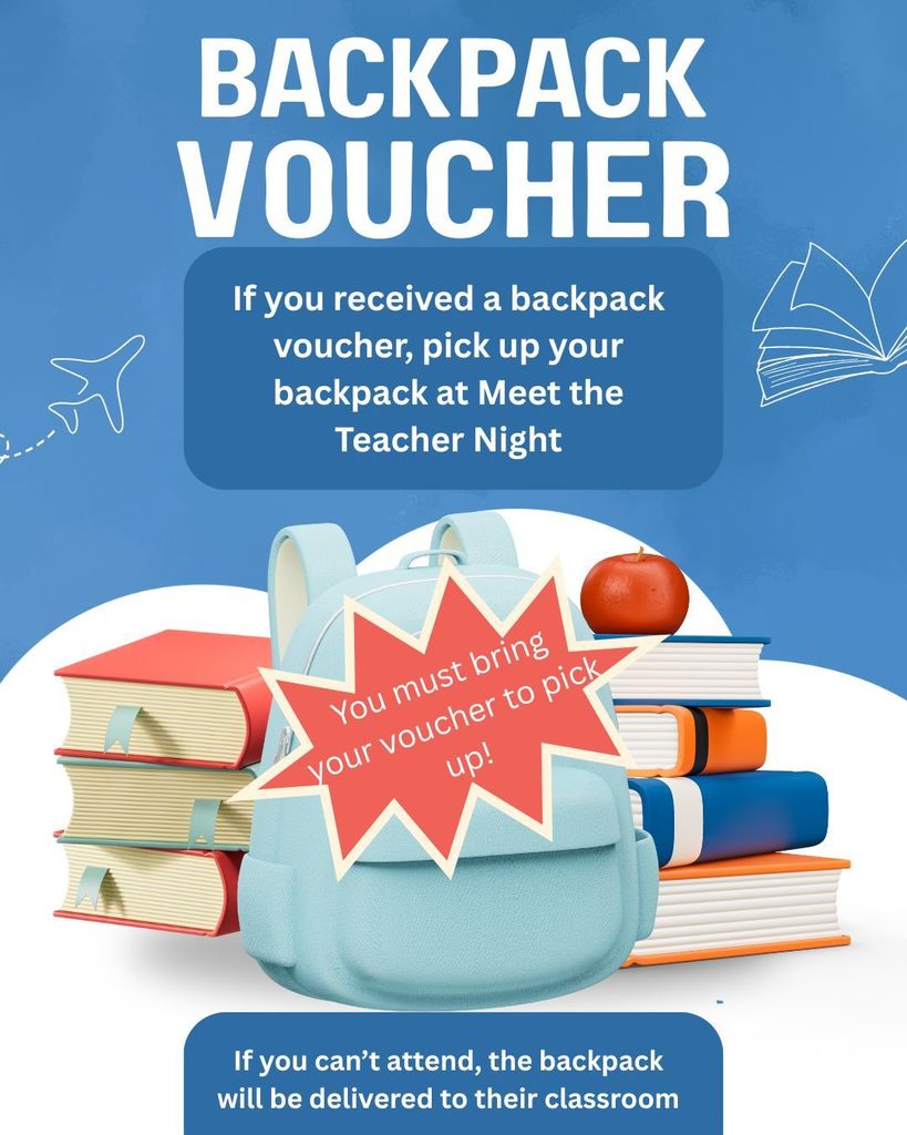 Backpack vouchers