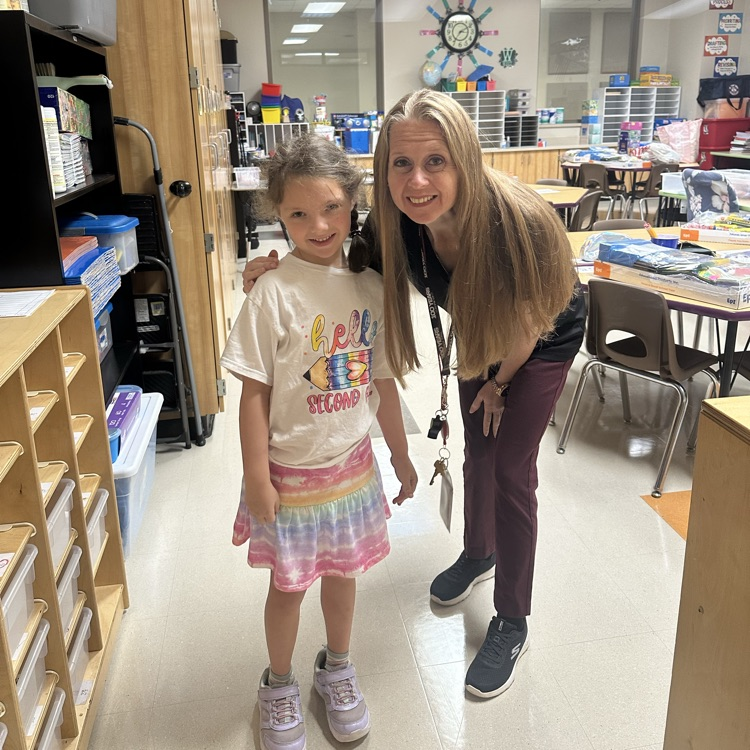Mrs. Wilkinson and student