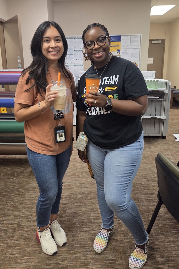 Picture of teachers with coffee drinks