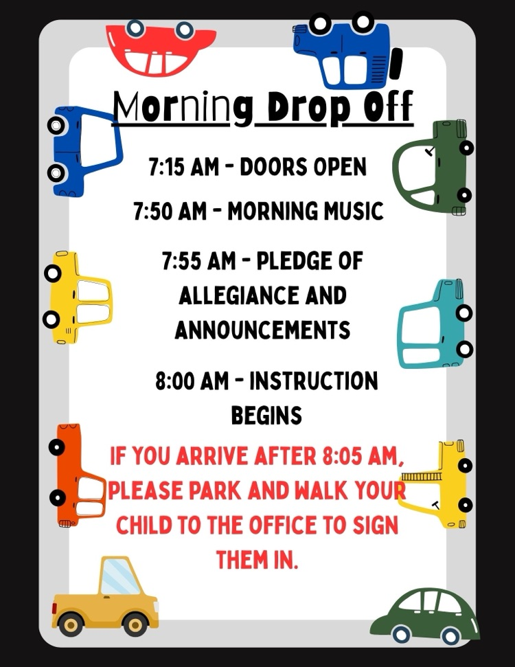 Flyer about morning drop off