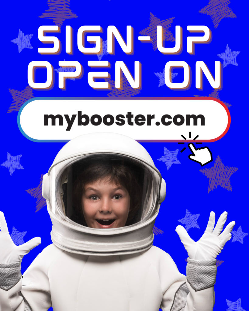 Sign-up open on mybooster.com