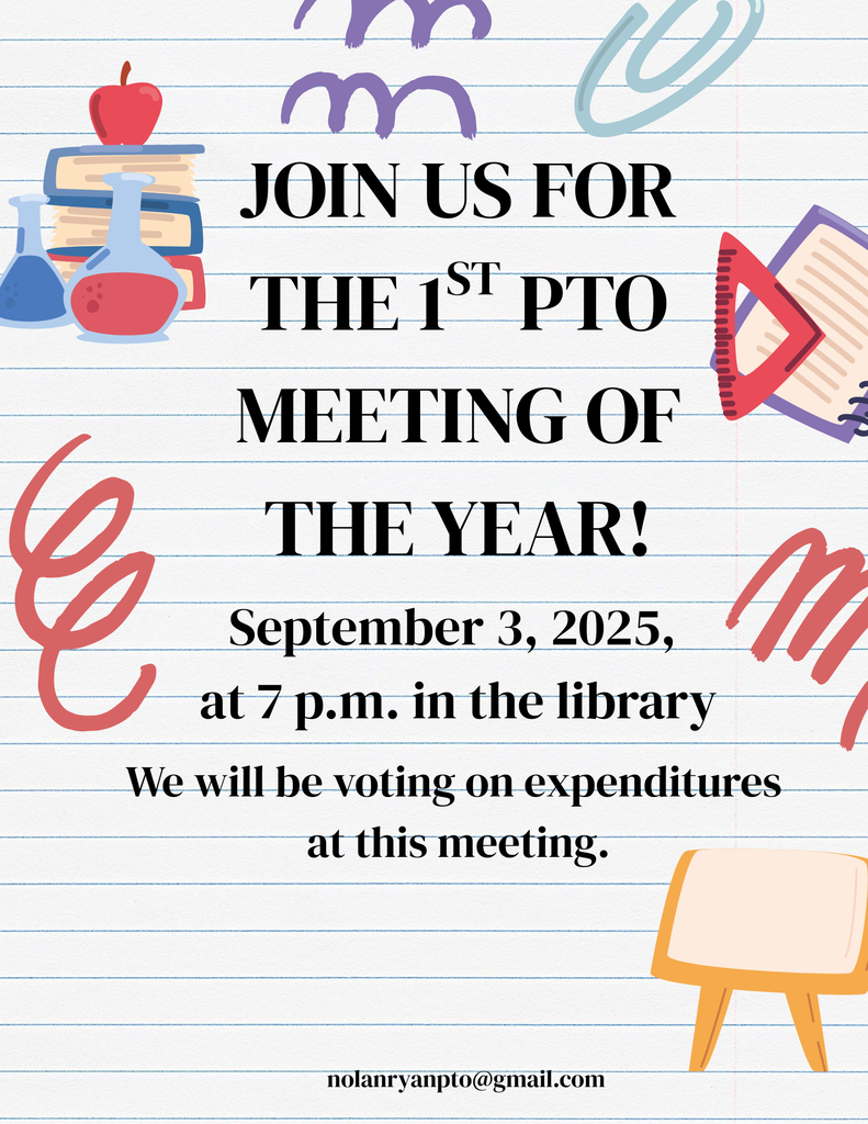 PTO meeting 9/3 @ 7pm in library