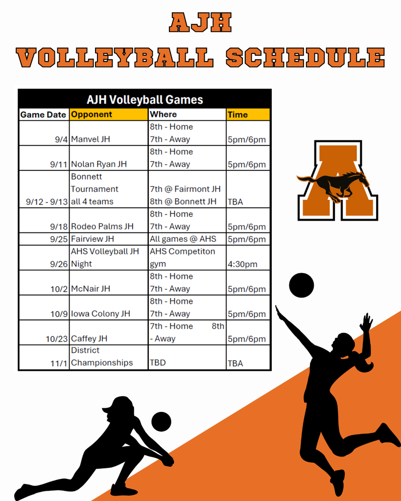 Volleyball schedule