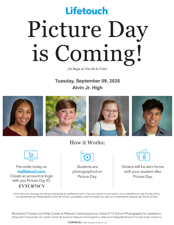 Picture Day information