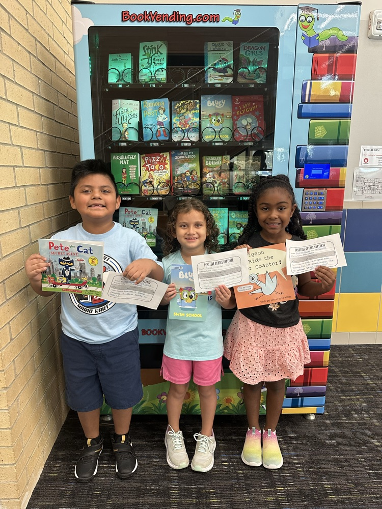 Students with books.