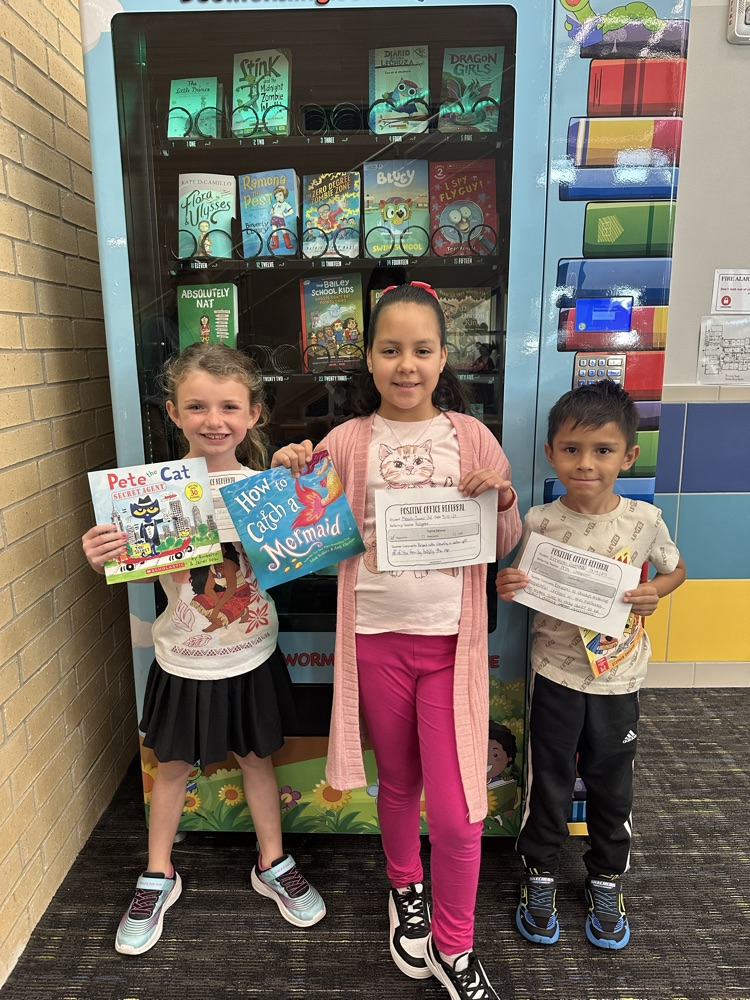 Students with books.