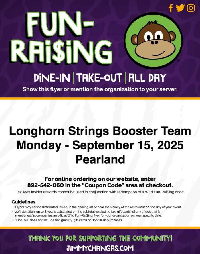 Orchestra Fundraiser Jimmy Changas
