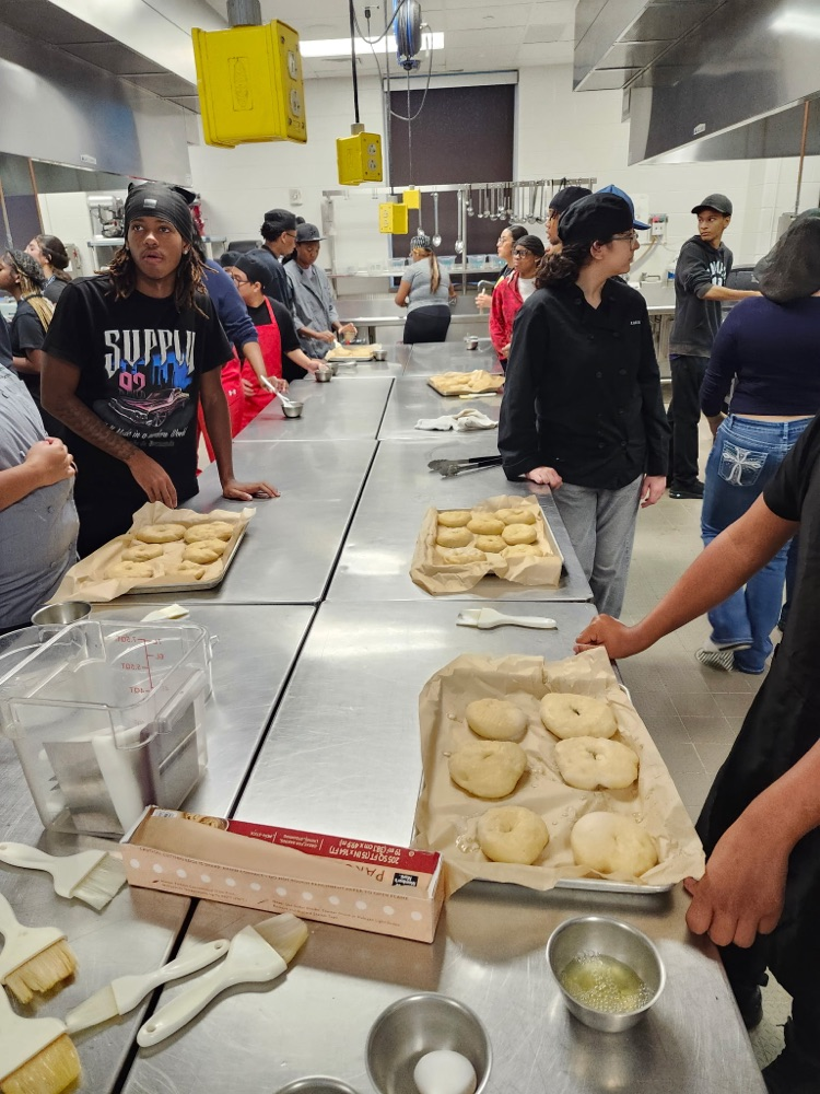 cooking bagels