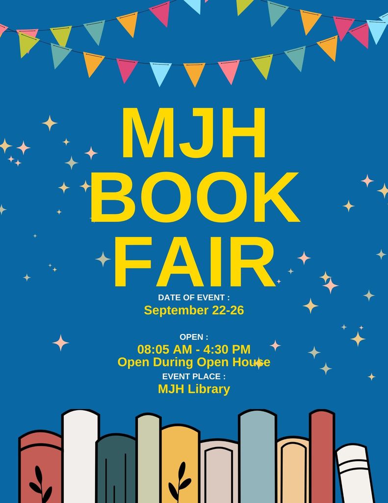 MJH Book Fair Next Week