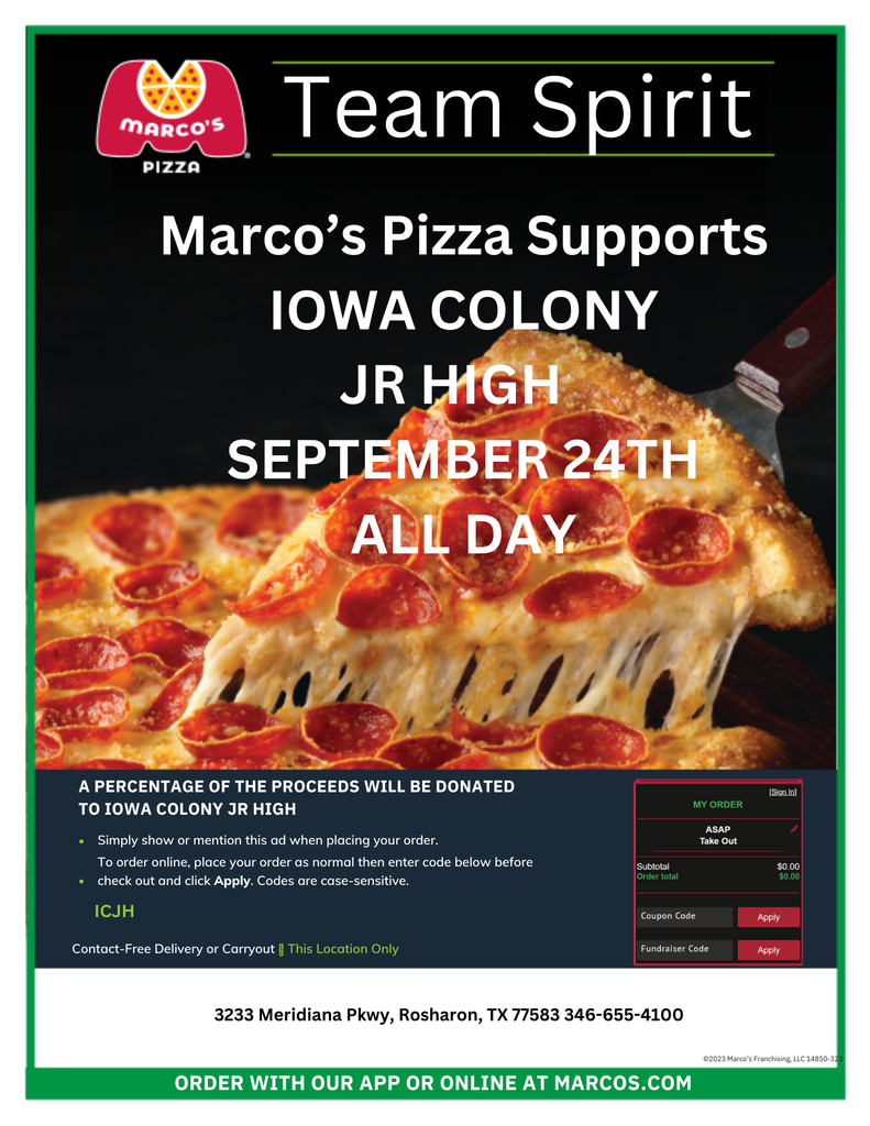 Marcos Spirit Night September 24