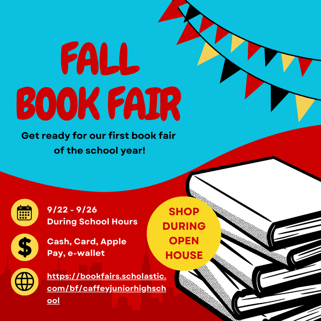 Our Fall Book Fair is 9/22-9/26.