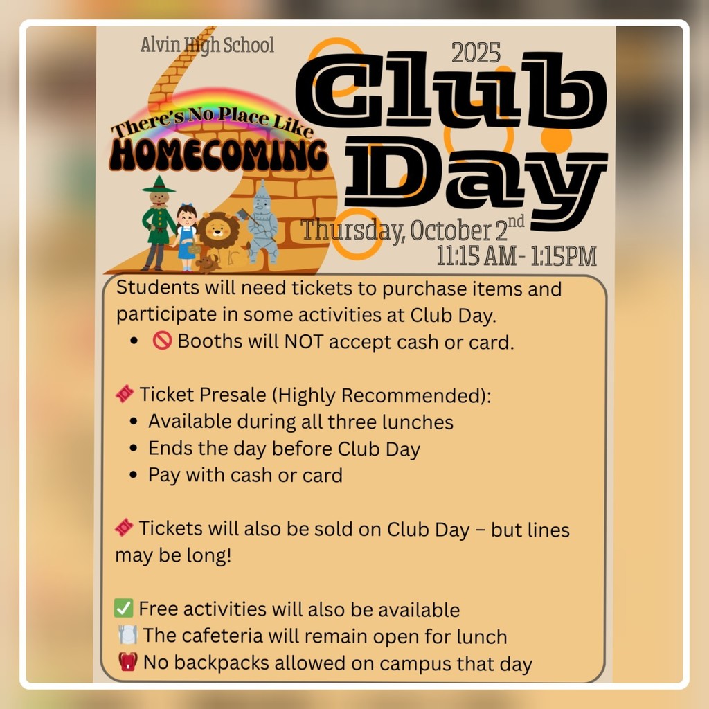 Club Day info