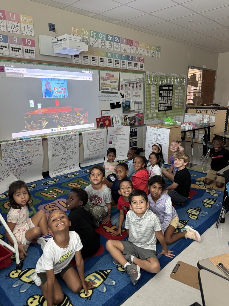 students reading for HEB's Read-In