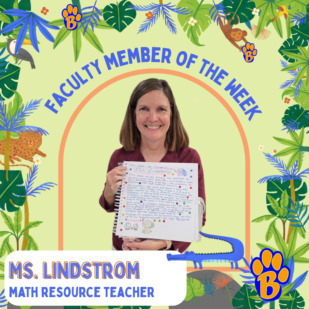 Faculty Member of the Week; Ms. Lindstrom, Math Resource Teacher