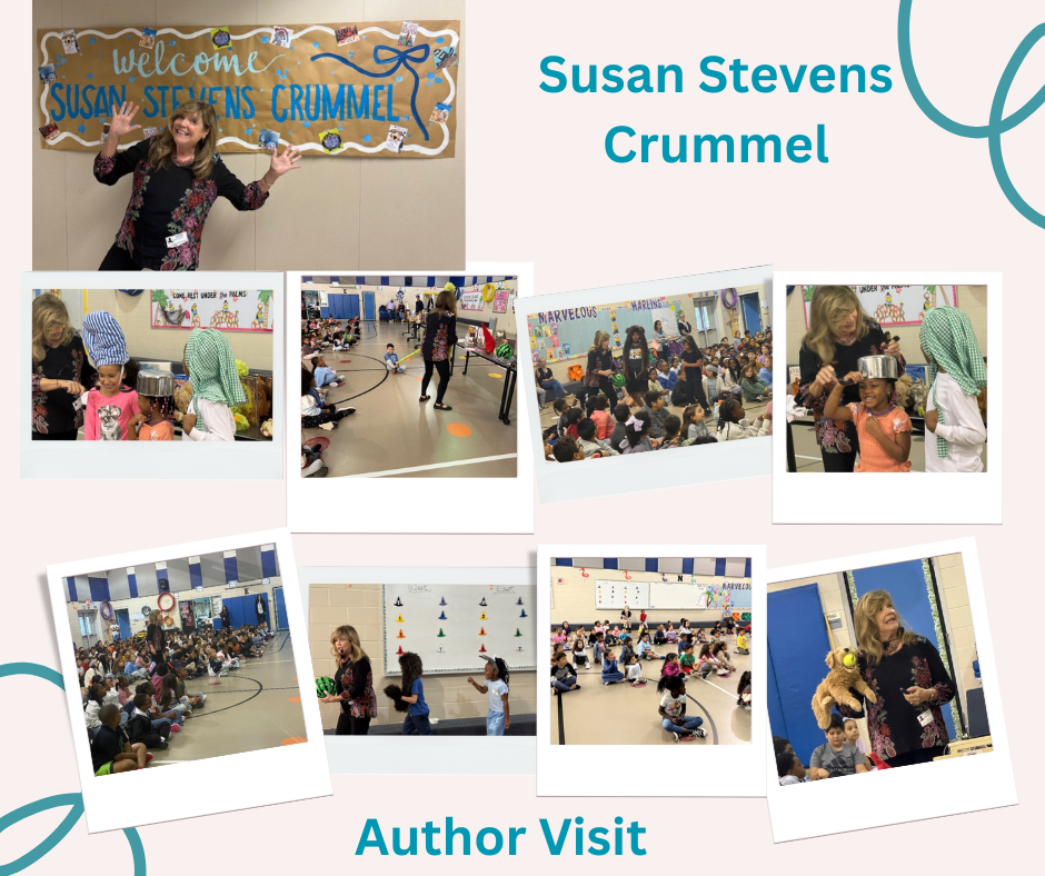 Collage of author visit pictures!