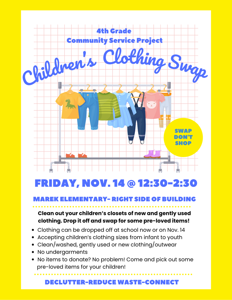 Flyer for Clothing Swap