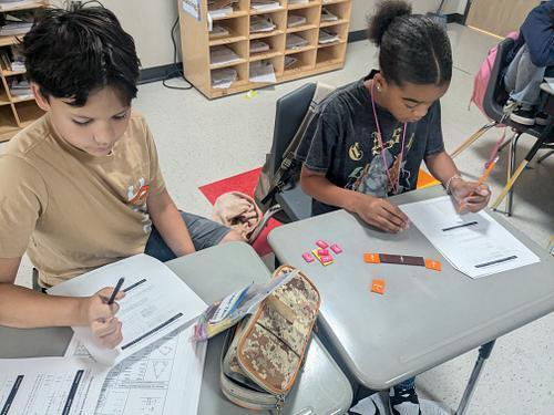 5th grade Fraction Bars discovering equivalent Fractions