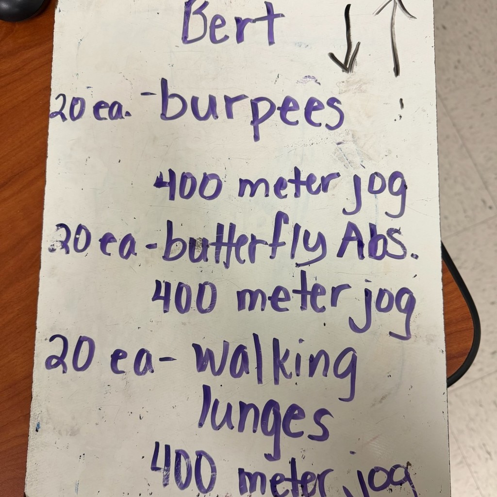 the Bert workout