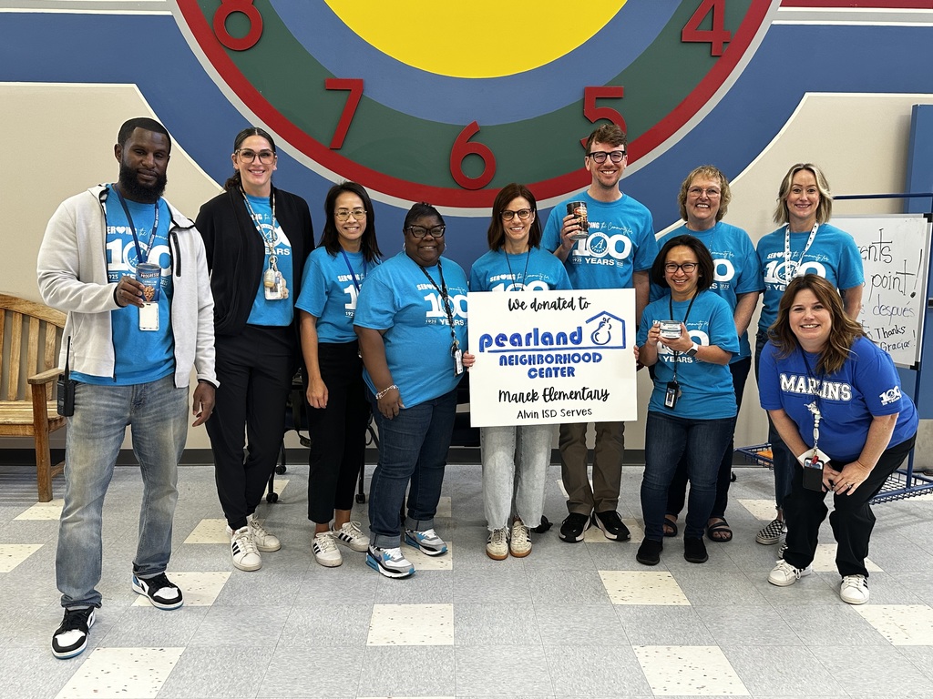 Support and Specials Teams donated to Pearland Neighborhood Center Food Drive