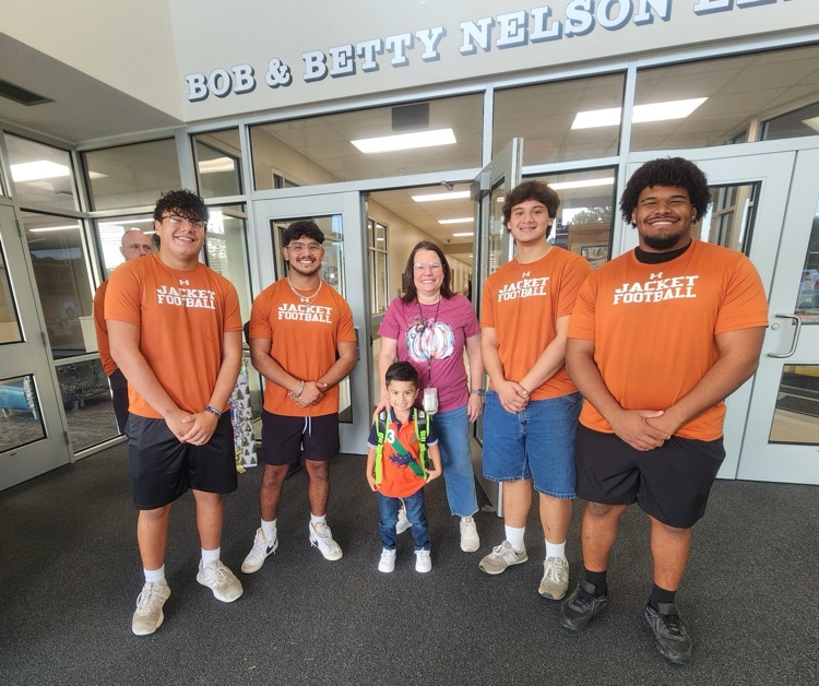 AHS athletes with student