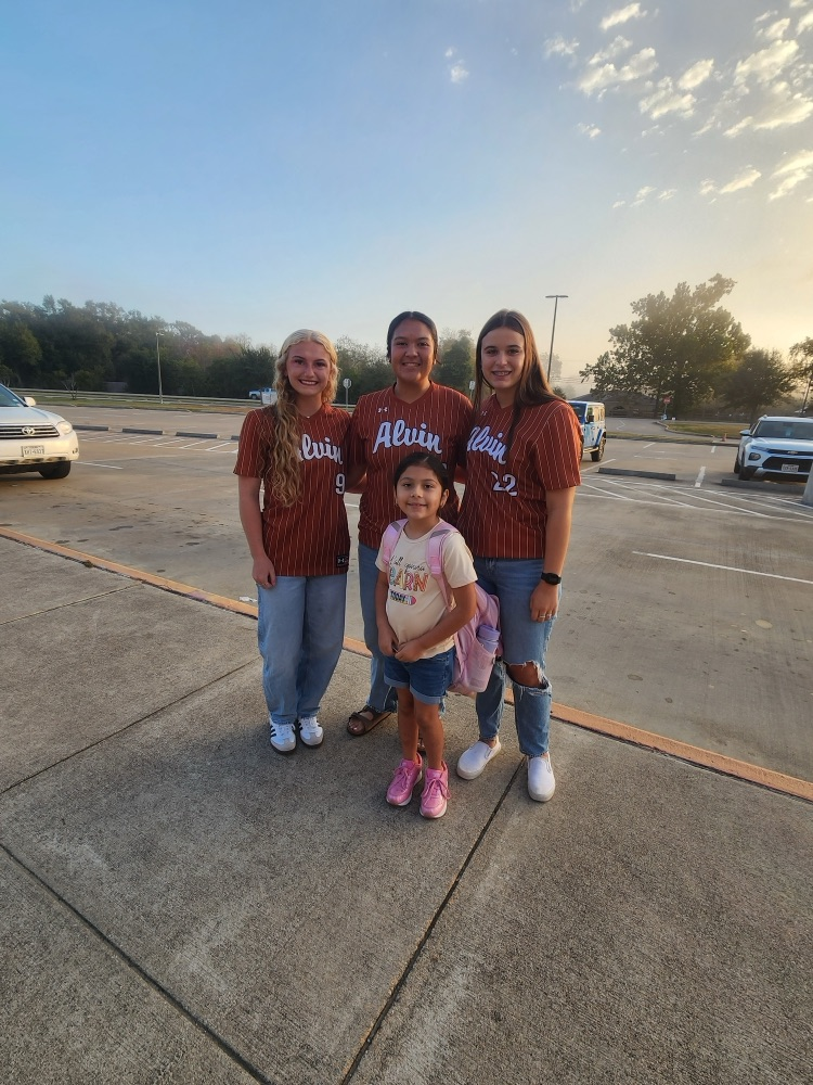 AHS athletes with students