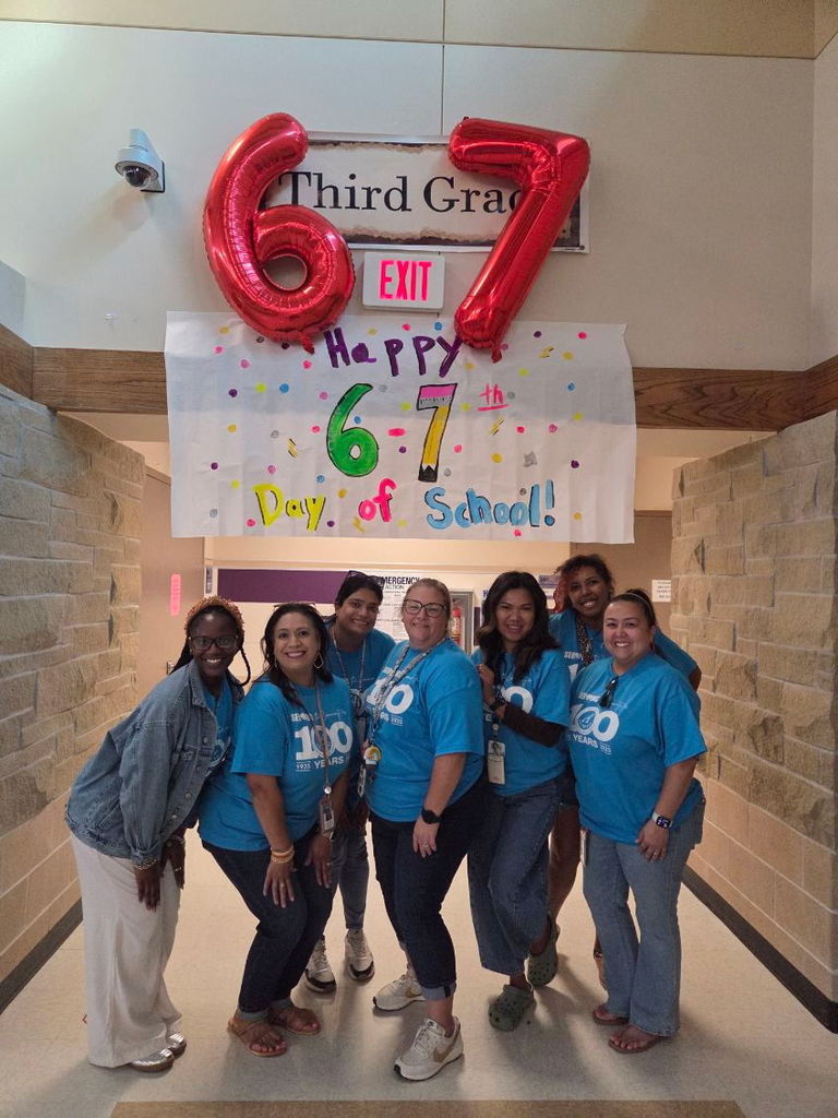 67th day of school pictures