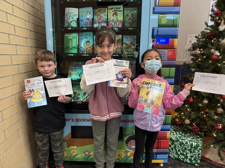 Students with books.